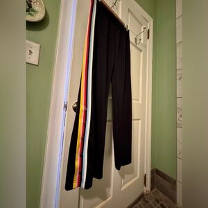 Express Striped Track Pants with Snaps